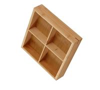 Hztyyier Bandeja de Madera Dividida Multi Compartimentos Brillantes que Sirven Bandeja para Restaurantes Calientes en el Plato de Sushi, Seguro para Usar para Material Amigable con el Medio Ambiente