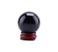Hztyyier Bola de Cristal 40 mm Esfera obsidiana Natural para decoración fengshui meditación hogar