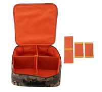 Hztyyier Bolsa de Almacenamiento de Gran Capacidad de Pesca Ajustable 4 Compartimentos Ajustables con Múltiples Inserciones de Bolsillo Acolchadas y Divisores para Pesca con (Patrón de