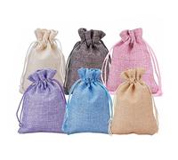 Hztyyier Bolsa de Tela con Cordón de 30 Piezas, Bolsa de Lino a Prueba de Polvo para Regalos, Joyería con Fiesta para Boda, Navidad