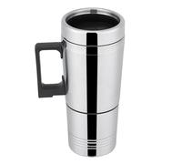 Hztyyier Botella de Calefacción para Coche de 12V/24V, 300ml, Taza Eléctrica de Acero Inoxidable 304, Taza Calefactora de Viaje para Coche, para Calentar Agua, Café, Té de la Leche en Viajes(24V)