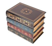 Hztyyier Caja de Almacenamiento Vintage, Libro Falso Decorativo para Decoración de Estante en Oficina o Casa