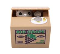 Hztyyier Caja de Banco de Monedas Cute Stealing Coin Cat/Panda Money Box Bank Gran Regalo para niños pequeños Niños Niños(Gato de UVA)