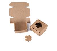 Hztyyier Cajas de panadería marrón de 10 Piezas Cajas de Embalaje de Regalo de cartón y Papel para jabón, Pasteles, Galletas, Pasteles pequeños, Pastel