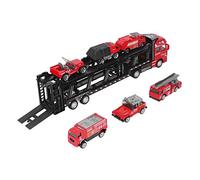 Hztyyier Camión Portacoches para Niños con 6 Coches Pequeños, Juguete de Camión Extraíble para Juegos Imaginativos, Juguete Transportador Separable para Coleccionistas de Modelos, Juego de Vehículos