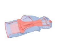 Hztyyier Chubasquero Grande para Perros, Chaqueta Impermeable con Capucha para Mascotas, Resistente Al Viento, con Tiras Reflectantes y Orificio para Correa, para Aventuras Al Aire Libre (L)