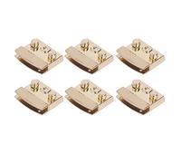 Hztyyier Cierres de Giro de 6 uds Cierres de Bolsos de Oro Claro Accesorios para Manualidades DIY Carteras Proyectos Artesanales