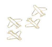 Hztyyier Clip de Papel de 100 Uds., Clip de Papel Dorado Galvanoplastia de Avión de Metal con Caja Transparente para Oficina, Hogar, Suministros Escolares, Regalo