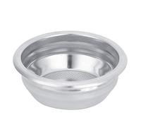 Hztyyier Concha de Filtro de Agarre sin Fondo de Acero Inoxidable de para una Máquina de café para Cafetera Ideal para té y Barra de Leche (ración doble)