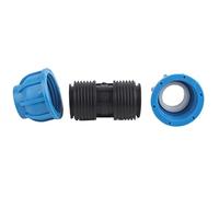 Hztyyier Conector de Tubería de Agua de 32 Mm Accesorios de Ajuste PE Conector Recto PE para Tuberías PPR PE PVC Reduce la Pérdida de Presión 4 Piezas Establecidas