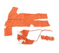 Hztyyier Conjunto de Ropa de Fotografía Recién Nacida Juez de Mono de Punto Suave para Bebés para Niños y Niñas, Atuendos de Sesión de Fotos, 0-3 Meses (Orange)