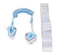 Hztyyier Correa de Seguridad para Niños con Cerradura 2 en 1 Arnés para Caminar Reflectante Antipérdida, Adecuado para Viajes Al Aire Libre, Nailon (BLUE)