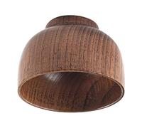 Hztyyier Cuenco de Madera, Cuenco de Sopa de Madera de Azufaifa, Estilo Japonés, Diseño Aislado para Niños y Adultos (Tamaño grande 58 mm.)