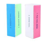 Hztyyier de Uñas Bloque de Buffer de 4 Vías Herramienta de Manicura para un Acabado Profesional de Uñas, Adecuado para el Salón y el Cuidado Personal de las Uñas