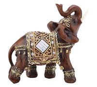 Hztyyier Elephant Decor, Estatua Feng Shui de Elefante, Figura de Resina para Prosperidad y Buena Suerte en Hogar y Regalo M