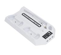 Hztyyier Estación de Carga de Controlador Delgada, Soporte de Enfriamiento, Cargador de Controlador Dual Conveniente, Diseño Elegante (WHITE)