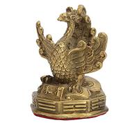 Hztyyier Estatua de Feng Shui Phoenix, 3.7 In de Altura, Figura de Phoenix de Latón, Decoración de Oficina en el Hogar para la Buena Suerte, Atraer Regalo de Riqueza, Coleccionables Chinos