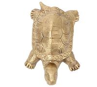 Hztyyier Estatua de Tortuga de latón Hecha a Mano Estatua de Tortuga de latón Puro Tortuga China Longevidad Feng Shui Ornamento Regalo Símbolo de Paz