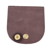Hztyyier Funda con Tapa para Bolso, Hebilla Magnética de Cuero Dividido, Piezas Elegantes para Bolso de 12,6x13,7 Cm para Accesorios de de Bricolaje (Café)
