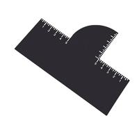 Hztyyier Herramienta para Dar Forma a la Rayita, Tarjeta de Plástico Reutilizable para Peinar la Rayita con Indicador de Medición, para Recortar Barba y Cabello