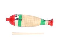 Hztyyier Instrumento Guiro de Madera, Divertido y Duradero Kit con Forma de, Ideal para Educación Temprana