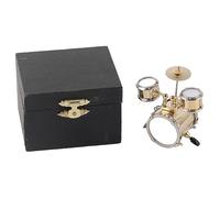 Hztyyier Instrumento Musical en Miniatura Modelo Réplica Conjunto de batería Adorno Baterista Regalo Decoración para el hogar con Caja, 3.39 * 3.15 * 2.32in