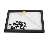 Hztyyier Jardín Zen japonés para Escritorio, Bandeja de decoración de Escritorio, Playa en Miniatura, jardín Zen, decoración Artesanal