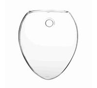 Hztyyier Jarrón de Cristal Colgante de Pared Transparente 1 Adorno de Pared de Jardín para Decoración Exterior Patio Trasero Terrarios Forma de Ratón