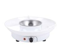 Hztyyier Juego de Ollas Eléctricas para Fondue, Kit de Fondue de Chocolate con 10 Brochetas y Bandeja para Servir Desmontable, para Fiestas, Citas Nocturnas, Reuniones (Enchufe europeo 1500w)