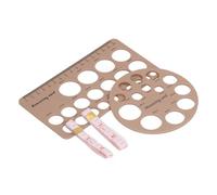Hztyyier Juego de Reglas para Medir el Tamaño de la Brida del Extractor de Leche de Silicona para Mediciones Precisas y una Lactancia Cómoda, 2 Reglas Rectangulares y 2 Redondas para Pezones para