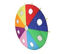 Hztyyier Juego Interactivo de Topo con Paracaídas para Mejorar el Desarrollo de Habilidades de Cooperación para Juegos Al Aire Libre en el Jardín de Infantes, Tela de Poliéster Duradera