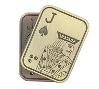 Hztyyier Juguete de Empuje de Metal para TDAH, Patrón Exquisito, Alivio del Estrés, Juguete Sensorial para Aprender, trabajar. Material: Metal, tamaño: 4,4 X 3 X 0,9 cm. Adecuado para Escuela, Oficina