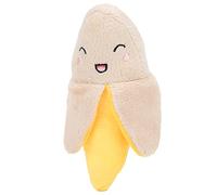Hztyyier Juguete de Peluche Suave con Forma de Cáscara de Plátano, para Jugar con Mascotas, Colgante de Juguete de Peluche para Llavero de Bolso de Cochecito