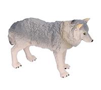 Hztyyier Juguete de Simulación de Modelo de Lobo Salvaje para Juegos Infantiles, Adorno de Escritorio de Plástico para Niños y Niñas Mayores de 3 Años