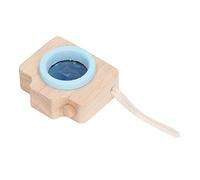 Hztyyier Juguete Lindo de la Lente de la Prisma del Estilo de la Cámara con el Efecto del Ojo de la Abeja para, Portátil, Hecho de Madera de Roble (BLUE)