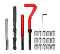 Hztyyier Kit de Inserción de Rosca de Alta Resistencia M9X1.25 Manga de Rosca Conjunto para Reparar Agujeros Roscados Dañados y Material Resistente