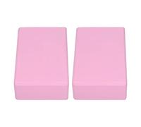 Hztyyier Las Pequeñas Espumas de Bloques de Yoga de Color Rosa Brindan Equilibrio y Soporte, Bloques de Yoga para Estabilidad y Alineación, Paquete de 2 para Meditación, 15 X 22,5 X 7,5 Cm