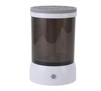 Hztyyier Limpiador de Brochas de Maquillaje Eléctrico Limpiador de Brochas Cosméticas Recargable por USB Portátil para Limpieza de Múltiples Adecuado para el Hogar y los Viajes (GRAY)