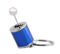 Hztyyier Llavero de Palanca de Cambios 6 Velocidades caja de cambios diseño metal azul para coche