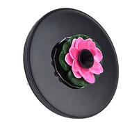 Hztyyier Lotus Fuente Solar Bomba de Agua Paisaje Fuente de Agua Al Aire Libre Hermoso Jardín Flotante Mini Fuente de Energía Solar Jardín Paisaje Estanque Fuentes (Loto 2)