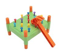 Hztyyier Martillo de Juguete para Martillo, Juego de Escritorio Montessori para Educación Temprana Que Fomenta la Creatividad y la Seguridad. Plástico para Niños Pequeños