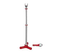 Hztyyier Micrófono para Casa de Muñecas en Miniatura 1:12, Soporte de Aleación de Metal de Estilo Retro, Decoración Duradera, Miniaturas para Casa de Muñecas (Rojo)