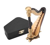 Hztyyier Mini Arpa de Madera, réplica Decorativa Instrumento Musical para adornar hogares y cafés, decoración en tamaño pequeño for Uso Ornamental