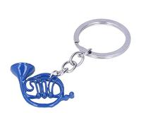 Hztyyier Mini Llavero Azul con Instrumentos Musicales, Colgante de Metal Duradero para Regalos Divertidos en Ocasiones Especiales