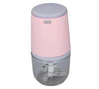 Hztyyier Mini Procesador de Alimentos, Picador Eléctrico Inalámbrico de Alimentos Pequeños, Multifuncional, Seguro, para Bebés, Compacto y Portátil, 300ML (PINK)