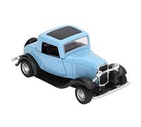 Hztyyier Modelo de Coche Vintage de Aleación Clásica con Puertas Que Se Abren para Coleccionar y Aprender, Juguete de Coche Antiguo con Retroceso para Escala 1:32, Modelo Vintage de Aleación (Blue)