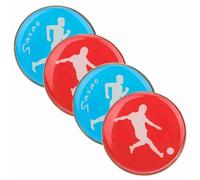 Hztyyier Monedas de Árbitro, Lanzamiento de Monedas de Fútbol, Metal Rojo 35x2 mm for Juegos y Competiciones