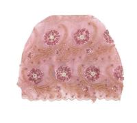 Hztyyier Mujeres Turbante Pañuelo Sombrero Terciopelo Encaje Borla Decoración Suave Transpirable para Uso Diario Fiestas Dormir Regalos (2)