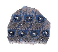 Hztyyier Mujeres Turbante Pañuelo Sombrero Terciopelo Encaje Borla Decoración Suave Transpirable para Uso Diario Fiestas Dormir Regalos (7)