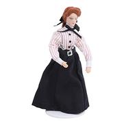 Hztyyier Muñeca De Cerámica En Miniatura 1:12, Modelo Femenino Elegante con Articulaciones Móviles para Casas En Miniatura, Decoración De Juguetes, Caja Fuerte Y Material para Coleccionistas (#11)
